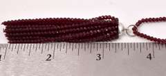 Incredible Garnet Bead Necklace with 18K White Gold