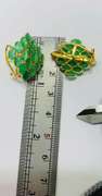 14kt Yellow Gold & Emerald Earrings- 10.0 Carats!