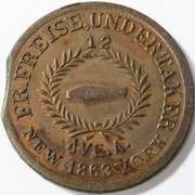1863 Leichensbesorger NY City Undertaker Civil War Store Card