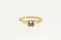 14K Yellow Gold Vintage 1950's NOS 4.0mm Engagement Setting Ring