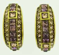 Heidi Daus Crystal Half Moon Earrings