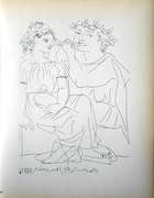 PABLO PICASSO, FLUTE PLAYER AND GIRL