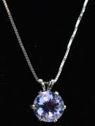 Sterling Silver CZ Necklace With Interchangeable Pendants