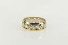 14K Yellow Gold Vintage NOS 1950's Heart Wedding Band Ring