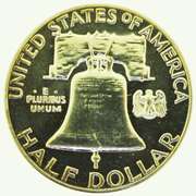 1961 Benjamin Franklin Half Dollar 50C US Coin