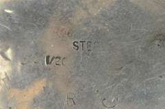 Sterling Silver Two Tone Native American Buffalo Medallion Pendant