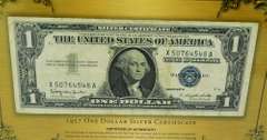 1957 One Dollar Silver Certificate w/COA