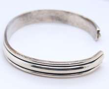 Vintage 925 Sterling Silver Mexico Cuff Bangle