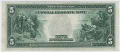 Very crisp 1914 Series Large Size $5 Federal Reserve Note (4-D)