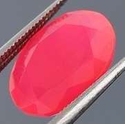 Killer 2.59ct play of color faceted pink Opal