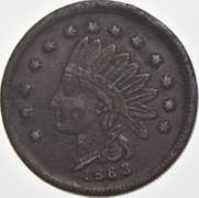 1863 L. W. Perrin Civil War Token R-4 530G