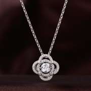 Four Leaf Silver Dancing Pendant