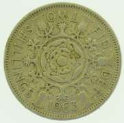 1963 Great Britain Queen Elizabeth II Two Shillings