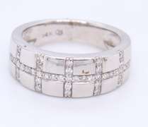 Incredible White Gold Diamond Band