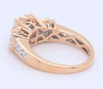 Majestic Rose Gold 0.75ctw Diamond Cluster Ring