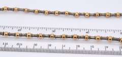 Vintage Sterling Silver Beaded Necklace w Matching Bracelet