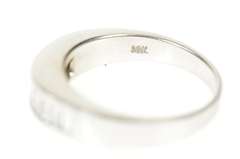 14K White Gold 0.80 Ctw Baguette Diamond D VS1 Wedding Band Ring