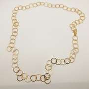 Fashionable 22kt Plated Sterling Silver Necklace