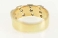 14K Yellow Gold 0.56 Ctw Old European Cut Diamond Band Ring