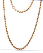 Popular Yellow Gold Rope Chain Necklace