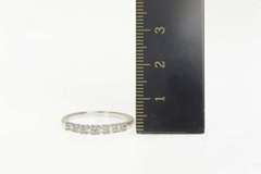10K White Gold 0.25 Ctw Diamond Encrusted Classic Wedding Ring