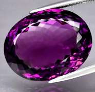 Magnificent 25.71ct deep violet Amethyst
