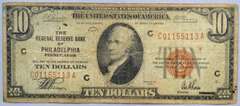 New York $10 1929 National Currency Note