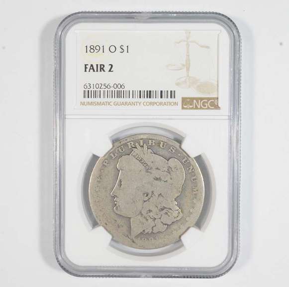 FAIR 2 1891-O Morgan Silver Dollar - Graded NGC LOW BALL