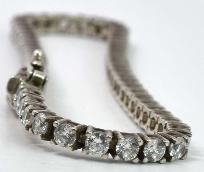 Sterling Silver CZ Bracelet