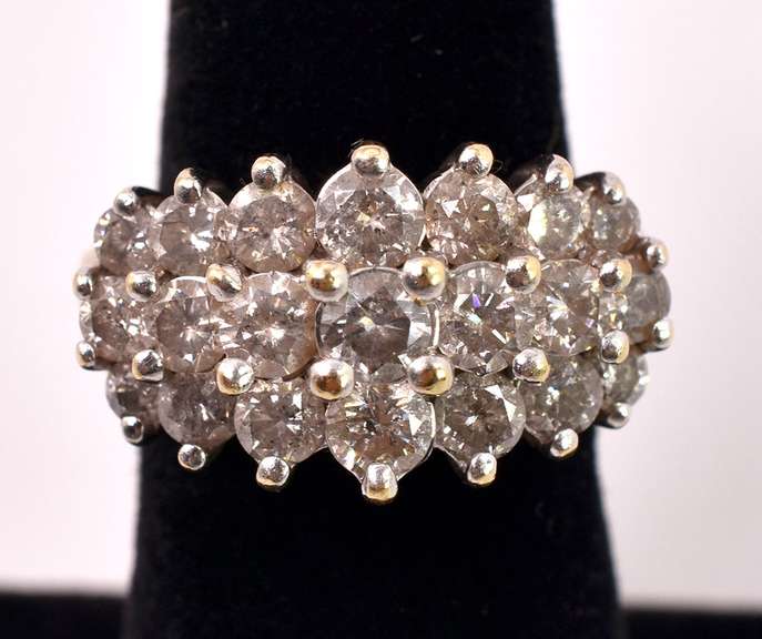 Lavish At Least 1.5CTW Diamond Ring in 14K Yellow Gold