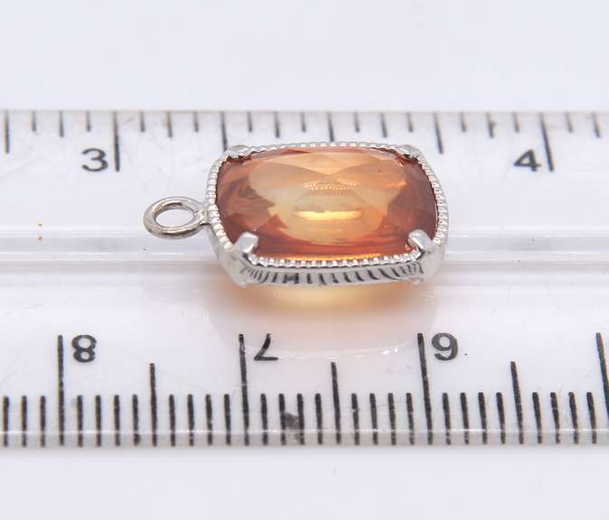 Group Lot of 6 Vintage 925 Sterling Silver Cubic Zirconia Pendants