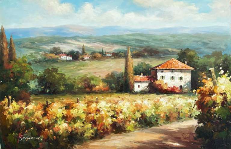 BEAUTIFUL HAND PAINTED OIL PAINTING ON CANVAS