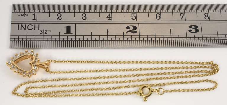 Sweet Diamond Heart Pendant