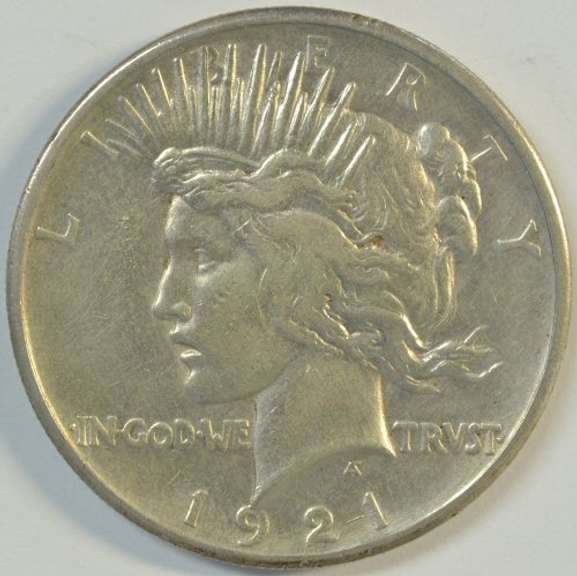 Scarce high grade 1921 Peace Silver Dollar. Key date