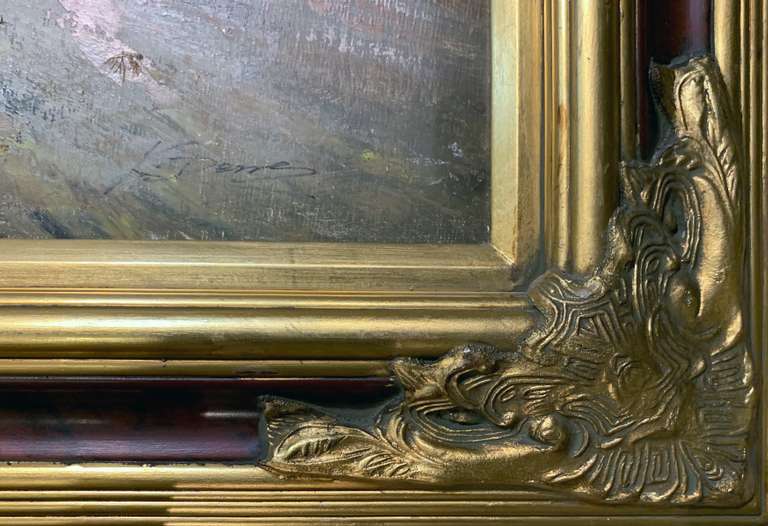 Paris City Scene Original Oil on Canvas