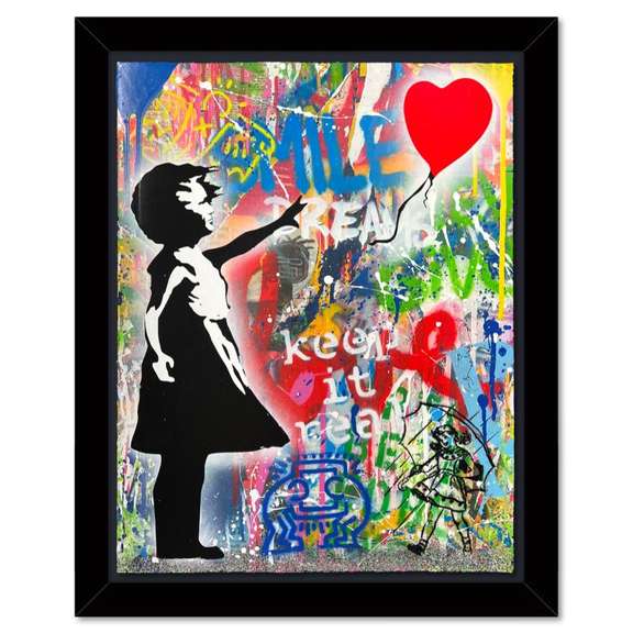 Balloon Girl - Mr. Brainwash, signed Mr Brainwash Original Balloon Girl