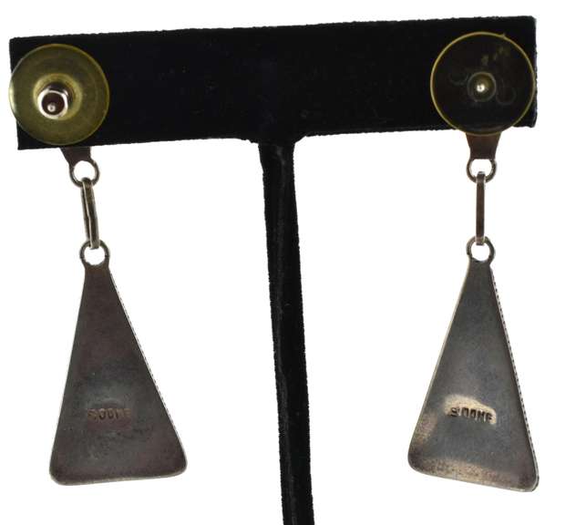 Southwestern Inlaid Stone Earrings