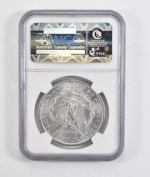 MS63 1885-O Morgan Silver Dollar Olathe Hoard From Treasury Bags - NGC