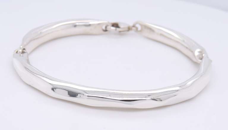 Robert Lee Morris Hammered Link Bracelet