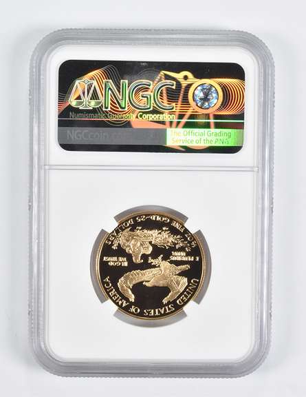PF70 UCAM 1987-P $25 American Gold Eagle 1/2 Oz. .999 Fine Gold NGC