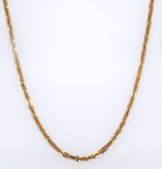 Vintage Sterling Silver Twisted Chain Necklace
