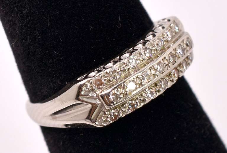 Immaculate Vintage Diamond Band Ring in 14K Yellow Gold