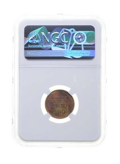 MS65 RB 1958 Lincoln Wheat Cent - Graded NGC