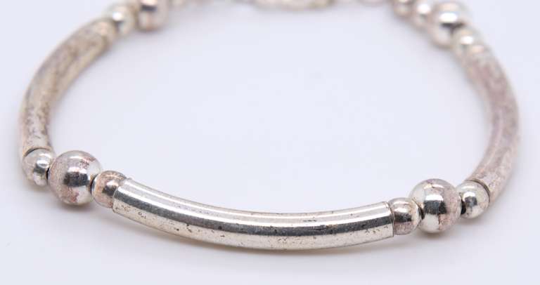 Sterling Silver Ball Link Bracelet