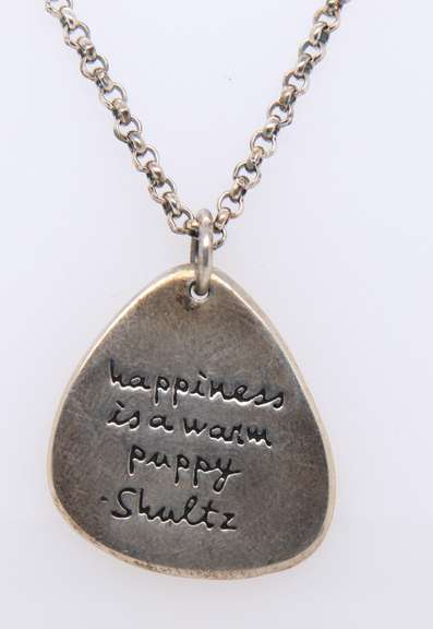 Vintage Sterling Silver Signed Pendant on Chain