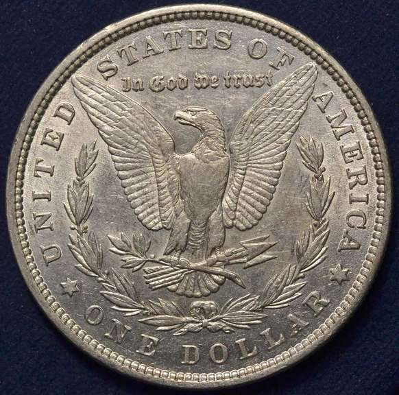 1879 Morgan Silver Dollar, AU.