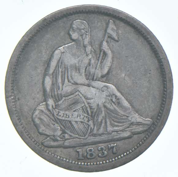 1837 Seated Liberty Half Dime