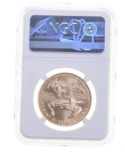 MS70 1998 $50 1 Oz. Gold American Eagle - Graded NGC