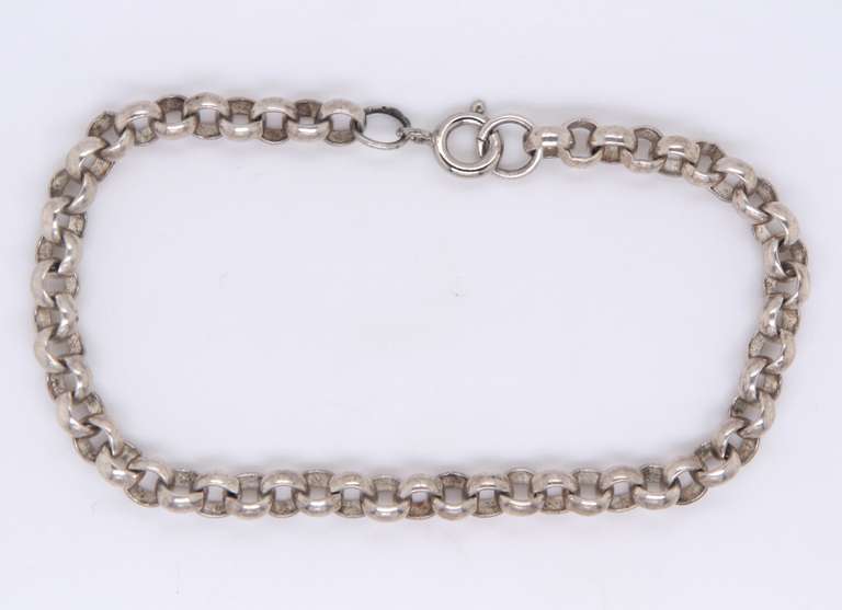 Vintage Sterling Silver Rolo Bracelet