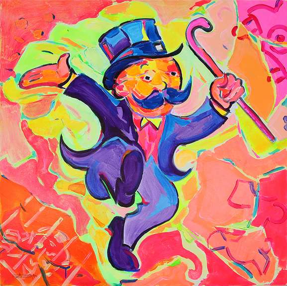 Mr. Monopoly Pop Painting